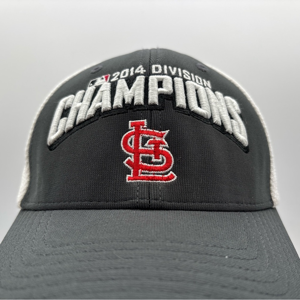 St Louis Cardinals 47 Brand 2014 Division Champions Gray/White Adjustable Hat - Picture 2 of 8